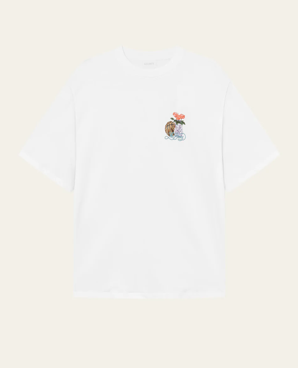 Camiseta Cole Table ajuste holgado blanca